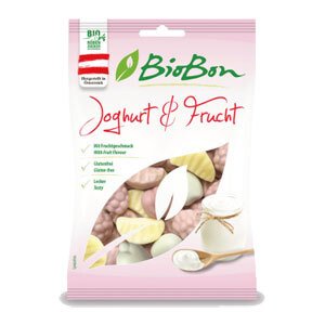 BIOBON Bonbony gumové Jogurt Ovoce BIO 100g