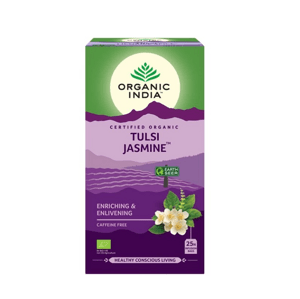Organic India Tulsi Jasmín, porcovaný čaj, 25 sáčků