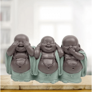 Zen Arôme Socha 3 Smějící se Buddhy 1ks