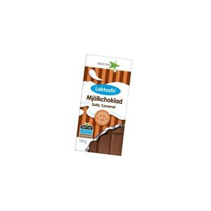 GREEN STAR Mléčná čokoláda bez laktózy, slaný karamel 100g