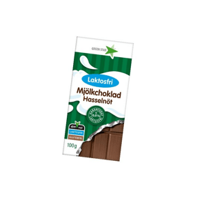 GREEN STAR Mléčná čokoláda s oříšky bez laktózy 100g