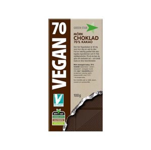 GREEN STAR BIO Veganská 70% hořká čokoláda 100g