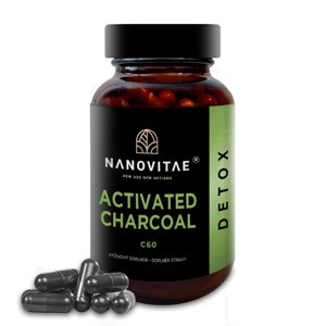 Nanovitae ACTIVATED CHARCOAL C60, 80 kapslí