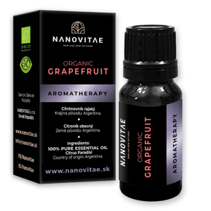NANOVITAE Grapefruit esenciální olej – ORGANIC quality 10ml