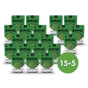 USUI Konjakové nudle se špenátem bez sacharidů 15+5 | 20 x 270 g